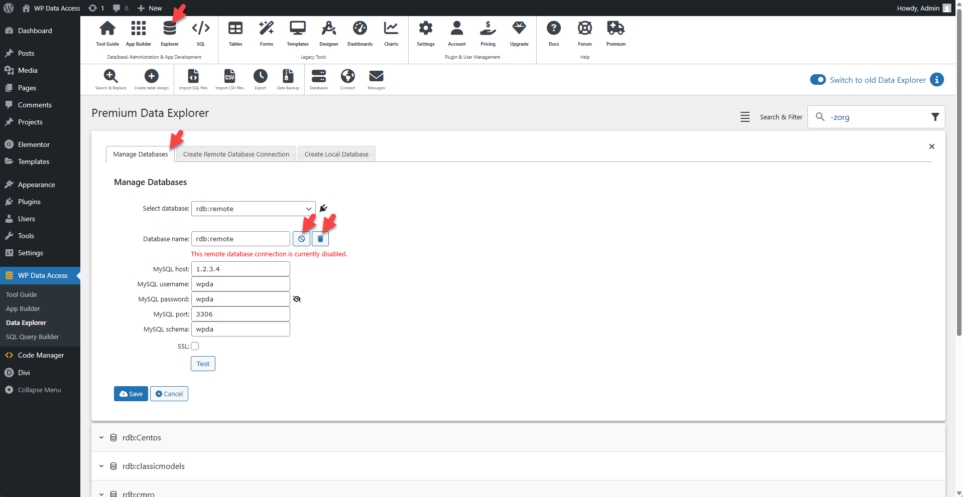 WP Data Access - Manage Remote Database Connections